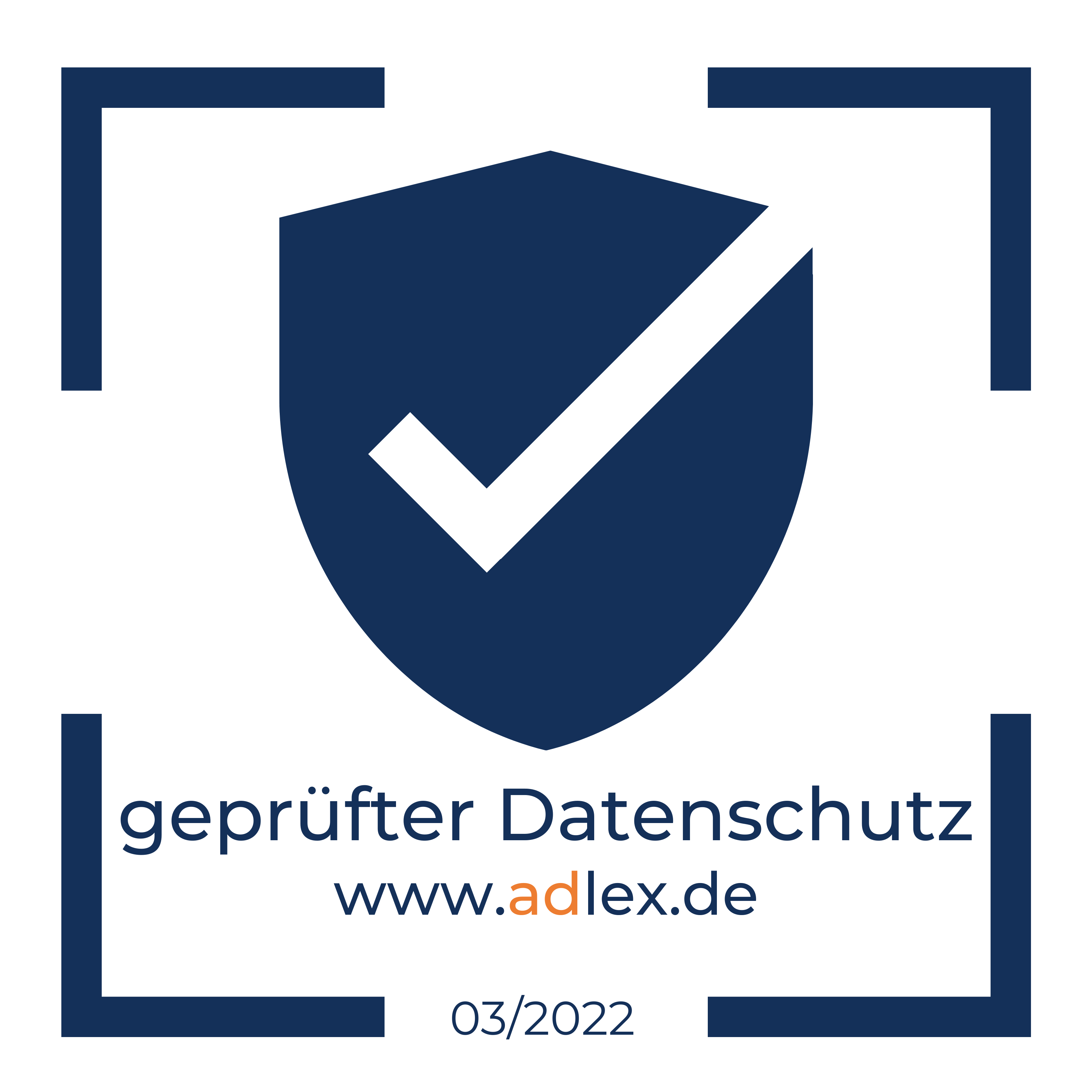 Icon - Welches den "Geprüfter Datenschutz" symbolisiert.